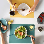 Tovaglietta per isolamento ambientale per stoviglie in silicone per uso alimentare in stile nordico, Green, Orange, Beige, Sky Blue, Dark Gray
