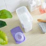 Contenitore portaoggetti in plastica trasparente per detersivo per uso domestico, 2L, 3L
