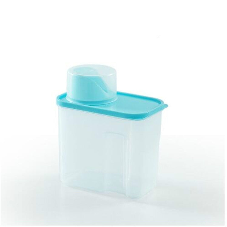 Contenitore portaoggetti in plastica trasparente per detersivo per uso domestico, 2L, 3L