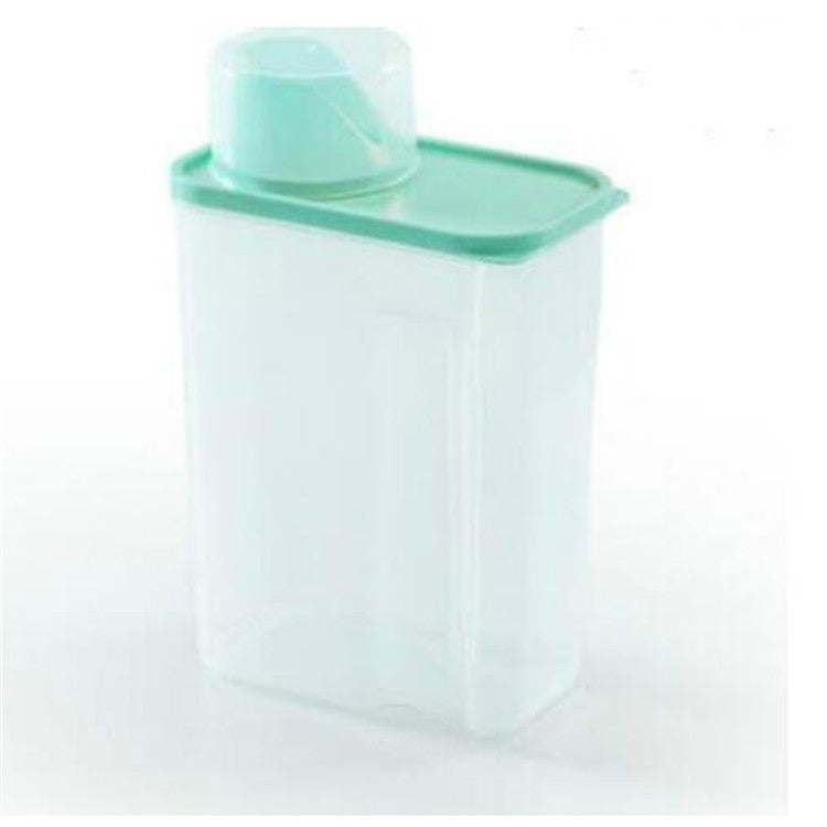 Contenitore portaoggetti in plastica trasparente per detersivo per uso domestico, 2L, 3L