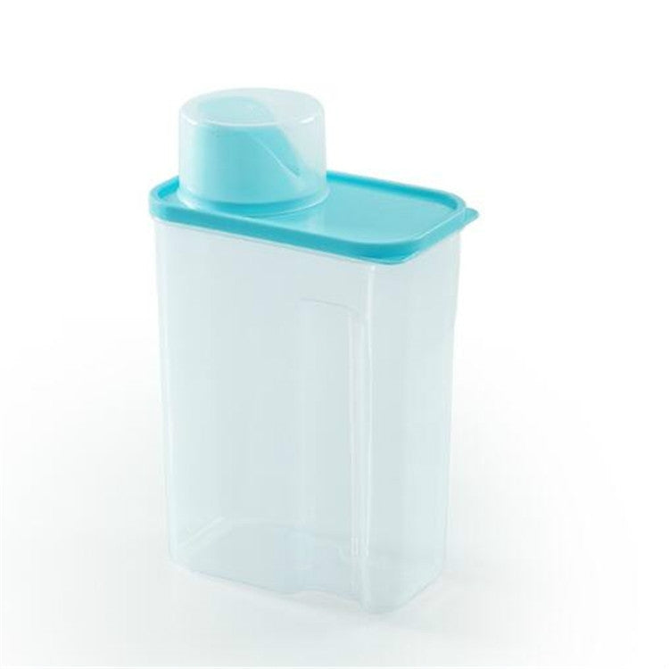 Contenitore portaoggetti in plastica trasparente per detersivo per uso domestico, 2L, 3L