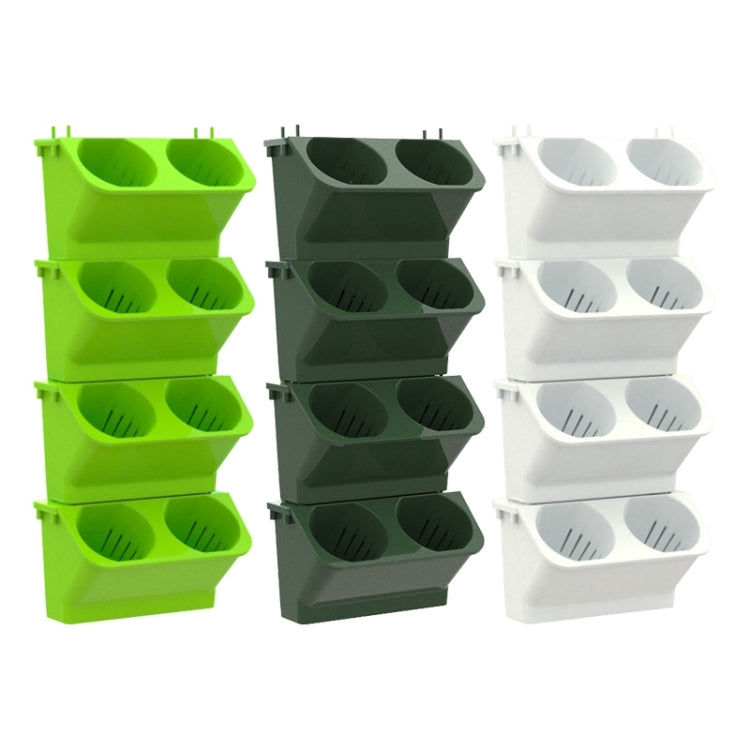 Decorazione interna Pianta da parete Vaso da fiori Soggiorno Balcone Verticale Verde Scatola per piantare Combinazione stereo Vaso sospeso a parete, Dimensioni: 24x14x57 cm, 24x14x57cm(White), 24x14x57cm(Light Green), 24x14x57cm(Dark Green)