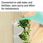 Decorazione interna Pianta da parete Vaso da fiori Soggiorno Balcone Verticale Verde Scatola per piantare Combinazione stereo Vaso sospeso a parete, Dimensioni: 24x14x57 cm, 24x14x57cm(White), 24x14x57cm(Light Green), 24x14x57cm(Dark Green)