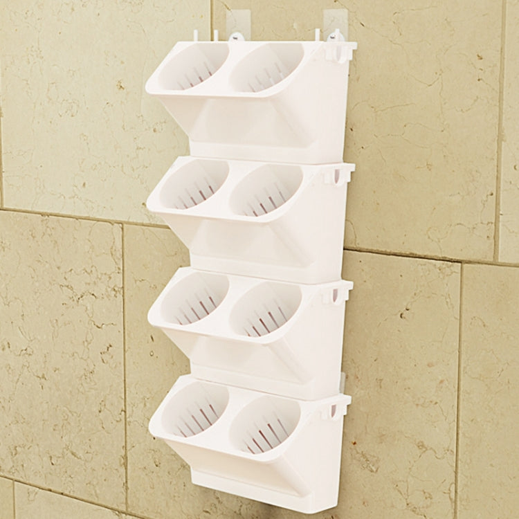 Decorazione interna Pianta da parete Vaso da fiori Soggiorno Balcone Verticale Verde Scatola per piantare Combinazione stereo Vaso sospeso a parete, Dimensioni: 24x14x57 cm, 24x14x57cm(White), 24x14x57cm(Light Green), 24x14x57cm(Dark Green)