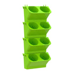 Decorazione interna Pianta da parete Vaso da fiori Soggiorno Balcone Verticale Verde Scatola per piantare Combinazione stereo Vaso sospeso a parete, Dimensioni: 24x14x57 cm, 24x14x57cm(White), 24x14x57cm(Light Green), 24x14x57cm(Dark Green)
