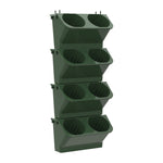 Decorazione interna Pianta da parete Vaso da fiori Soggiorno Balcone Verticale Verde Scatola per piantare Combinazione stereo Vaso sospeso a parete, Dimensioni: 24x14x57 cm, 24x14x57cm(White), 24x14x57cm(Light Green), 24x14x57cm(Dark Green)