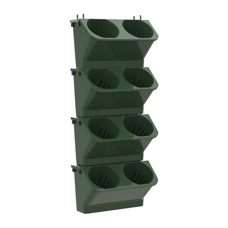 Decorazione interna Pianta da parete Vaso da fiori Soggiorno Balcone Verticale Verde Scatola per piantare Combinazione stereo Vaso sospeso a parete, Dimensioni: 24x14x57 cm, 24x14x57cm(White), 24x14x57cm(Light Green), 24x14x57cm(Dark Green)