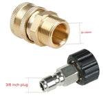 Accessori per idropulitrici Collegamento rapido per tubo dell'acqua per autolavaggio, 14-3/8 Male + 14-3/8 Female, 14-3/8 Male + 15-3/8 Female, 15-3/8 Male + 15-3/8 Female, 15-3/8 Male + 14-3/8 Female