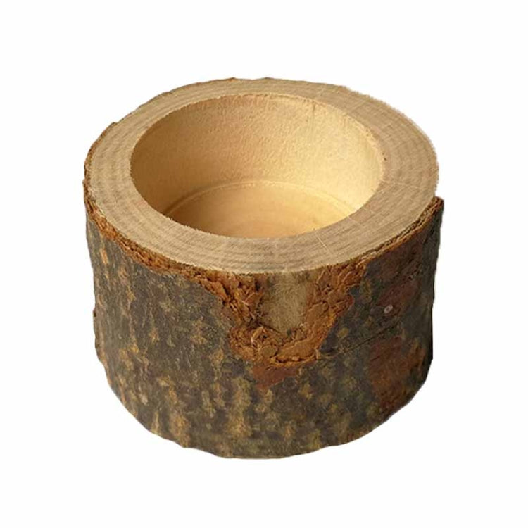 3 pezzi mini tronco naturale rotondo casa ufficio decorazione del giardino vaso di piante grasse portacandele piccolo bonsai decorazione della casa, S, M, L