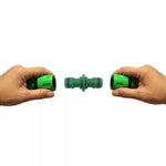 Attrezzo da giardino in plastica con connettore rapido per tubo di prolunga per riparazione ciuccio bidirezionale a 4 punti da 2 pezzi, 2pcs