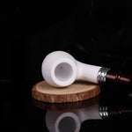Pipa in resina di schiuma di mare, filtro rimovibile e lavabile, set completo di accessori per fumare la pipa, Meerschaum Resin Pipe