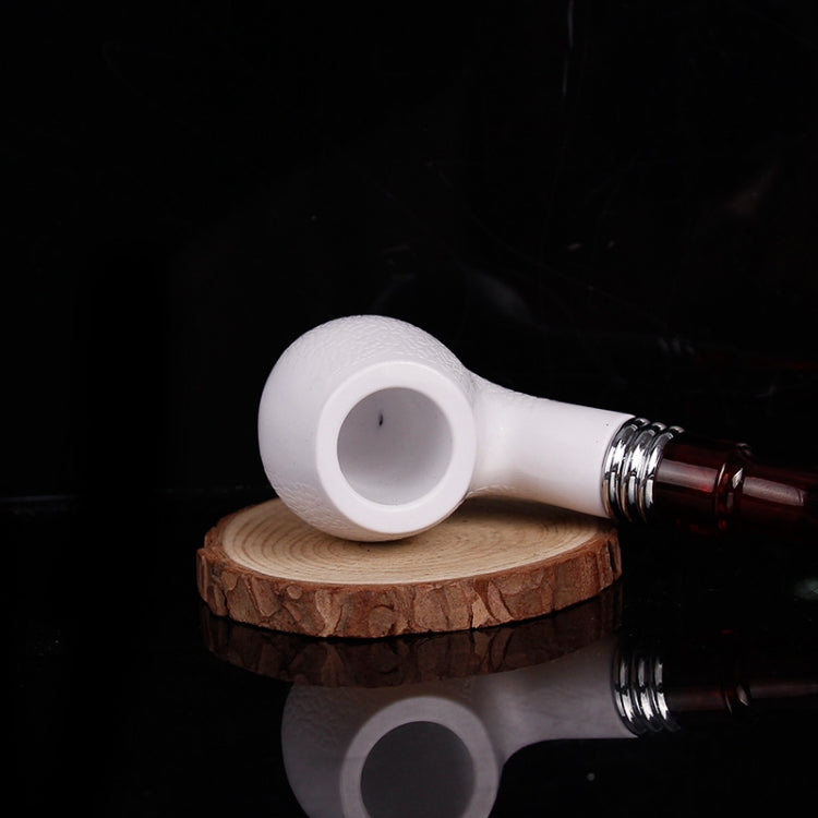 Pipa in resina di schiuma di mare, filtro rimovibile e lavabile, set completo di accessori per fumare la pipa, Meerschaum Resin Pipe