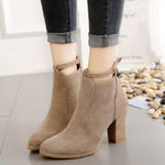 Scarpe da donna Stivali in pelle scamosciata Tacchi alti a punta, 35, 36, 37, 38, 39
