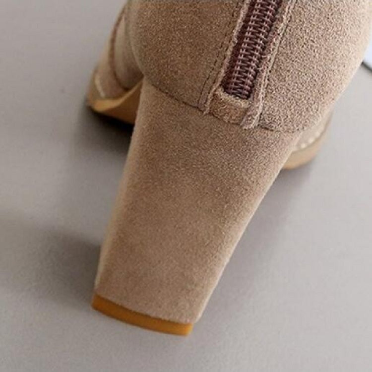 Scarpe da donna Stivali in pelle scamosciata Tacchi alti a punta, 35, 36, 37, 38, 39