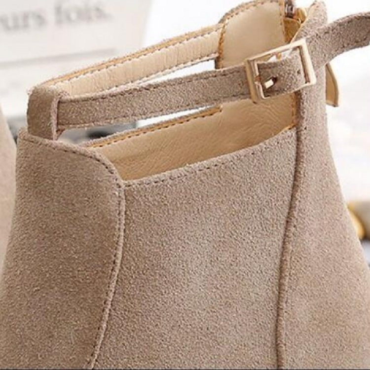 Scarpe da donna Stivali in pelle scamosciata Tacchi alti a punta, 35, 36, 37, 38, 39
