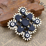 Fidget Spinner Nine Gear in metallo 62x62x20 mm