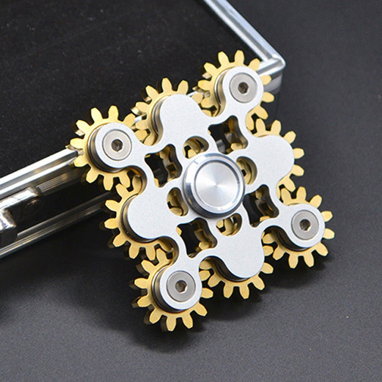 Fidget Spinner Nine Gear in metallo 62x62x20 mm