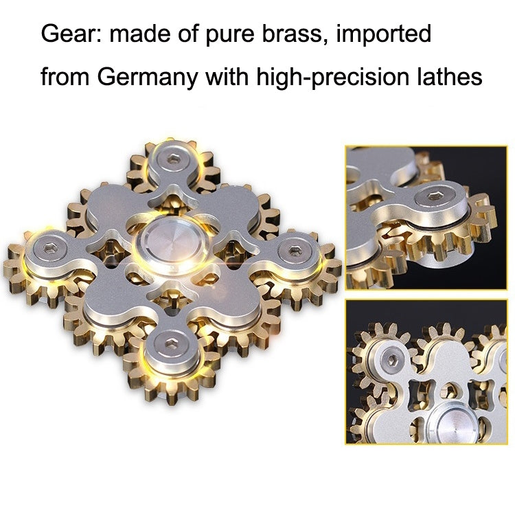 Fidget Spinner Nine Gear in metallo 62x62x20 mm
