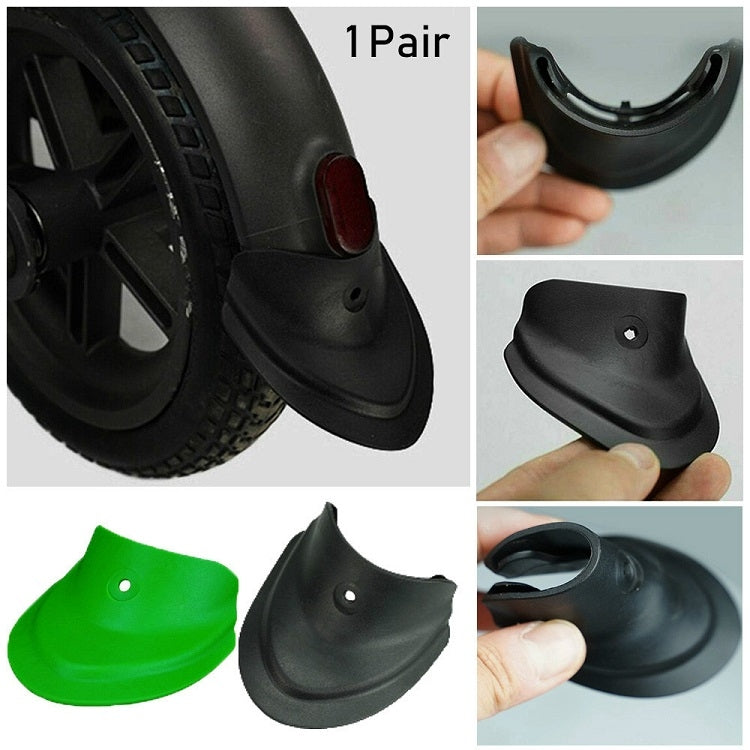 1 paio per parafango in gomma universale a forma di coda di pesce per Xiaomi Mijia M365 / M365 Pro scooter elettrico, 7.5 x 7cm