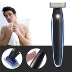 Rasoio elettrico ricaricabile per rasoio da uomo, Black + Blue