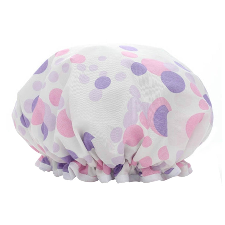 Cappello da bagno spesso impermeabile Copricapo per doccia a doppio strato Forniture per donna Cuffie da doccia, Dimensioni: 28 cm