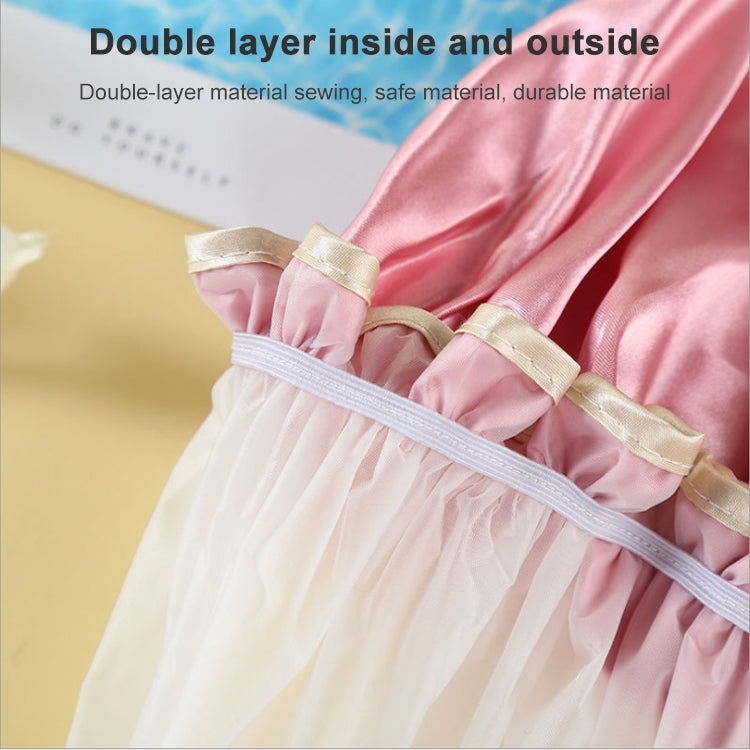 Cappello da bagno spesso impermeabile Copricapo per doccia a doppio strato Forniture per donna Cuffie da doccia, Dimensioni: 28 cm