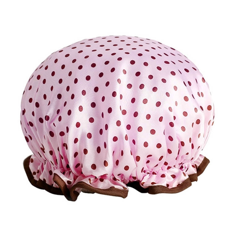 Cappello da bagno spesso impermeabile Copricapo per doccia a doppio strato Forniture per donna Cuffie da doccia, Dimensioni: 28 cm
