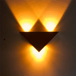 Luci da parete a LED triangolari per corridoi interni, 9W