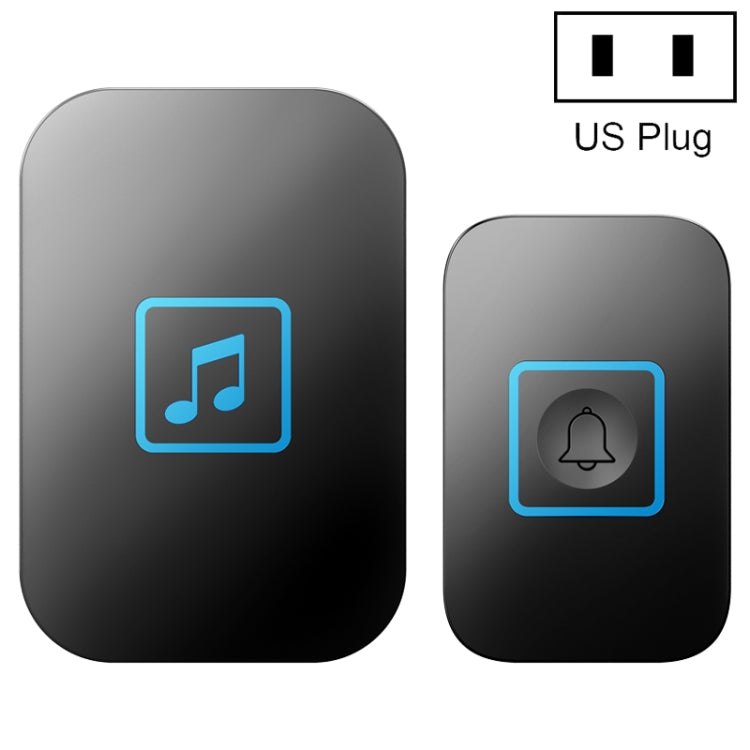 CACAZI A86 Campanello con telecomando per musica elettronica One For One Campanello wireless AC, US Plug, UK Plug, EU Plug