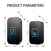 CACAZI A86 Campanello con telecomando per musica elettronica One For One Campanello wireless AC, US Plug, UK Plug, EU Plug