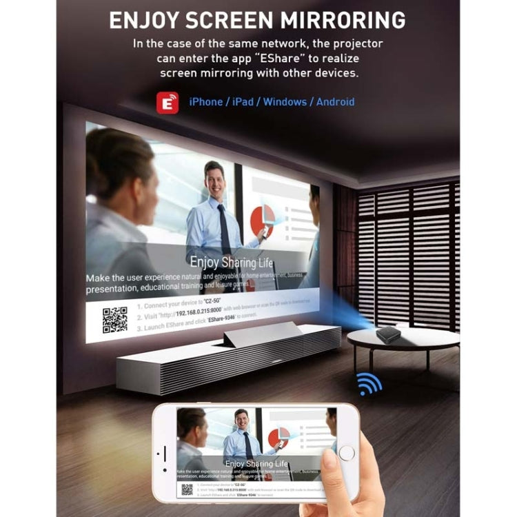 Mini proiettore 3D P11 4K HD DLP con Android 9.0