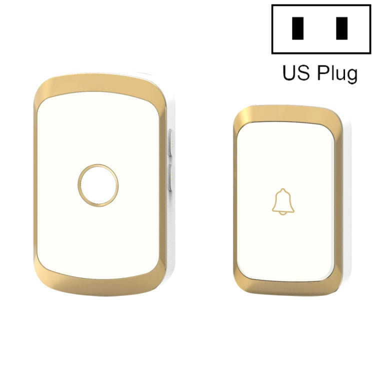 CACAZI A20 Campanello senza fili per casa intelligente Campanello impermeabile con telecomando per musica digitale, US Plug, UK Plug, EU Plug