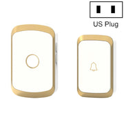 CACAZI A20 Campanello senza fili per casa intelligente Campanello impermeabile con telecomando per musica digitale, US Plug, UK Plug, EU Plug