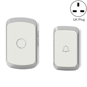CACAZI A20 Campanello senza fili per casa intelligente Campanello impermeabile con telecomando per musica digitale, US Plug, UK Plug, EU Plug