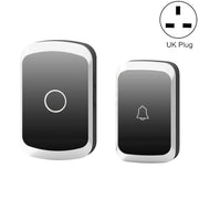CACAZI A20 Campanello senza fili per casa intelligente Campanello impermeabile con telecomando per musica digitale, US Plug, UK Plug, EU Plug
