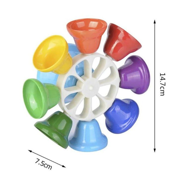 Giocattolo musicale a percussione con campana a otto toni strumento Orff per bambini, Eight-tone Bell Percussion Musical