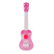 Piccolo strumento musicale di simulazione Mini quattro corde giocabile Ukulele Giocattolo musicale per l'educazione della prima infanzia, Pink Rabbit, Light Blue Zebra, Pink Giraffe, Yellow Dinosaur, Blue Bear
