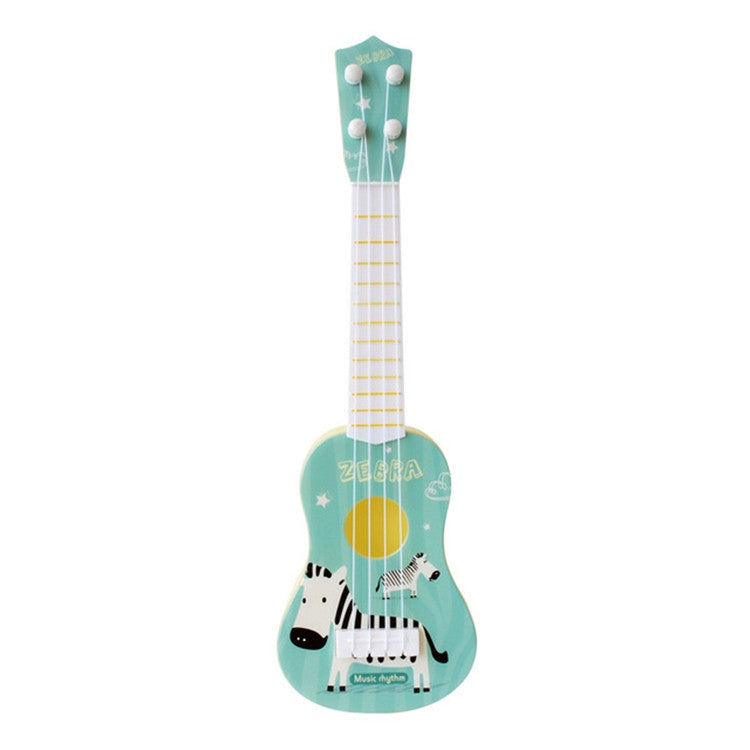 Piccolo strumento musicale di simulazione Mini quattro corde giocabile Ukulele Giocattolo musicale per l'educazione della prima infanzia, Pink Rabbit, Light Blue Zebra, Pink Giraffe, Yellow Dinosaur, Blue Bear