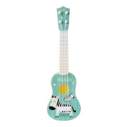 Piccolo strumento musicale di simulazione Mini quattro corde giocabile Ukulele Giocattolo musicale per l'educazione della prima infanzia, Pink Rabbit, Light Blue Zebra, Pink Giraffe, Yellow Dinosaur, Blue Bear