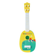 Piccolo strumento musicale di simulazione Mini quattro corde giocabile Ukulele Giocattolo musicale per l'educazione della prima infanzia, Pink Rabbit, Light Blue Zebra, Pink Giraffe, Yellow Dinosaur, Blue Bear