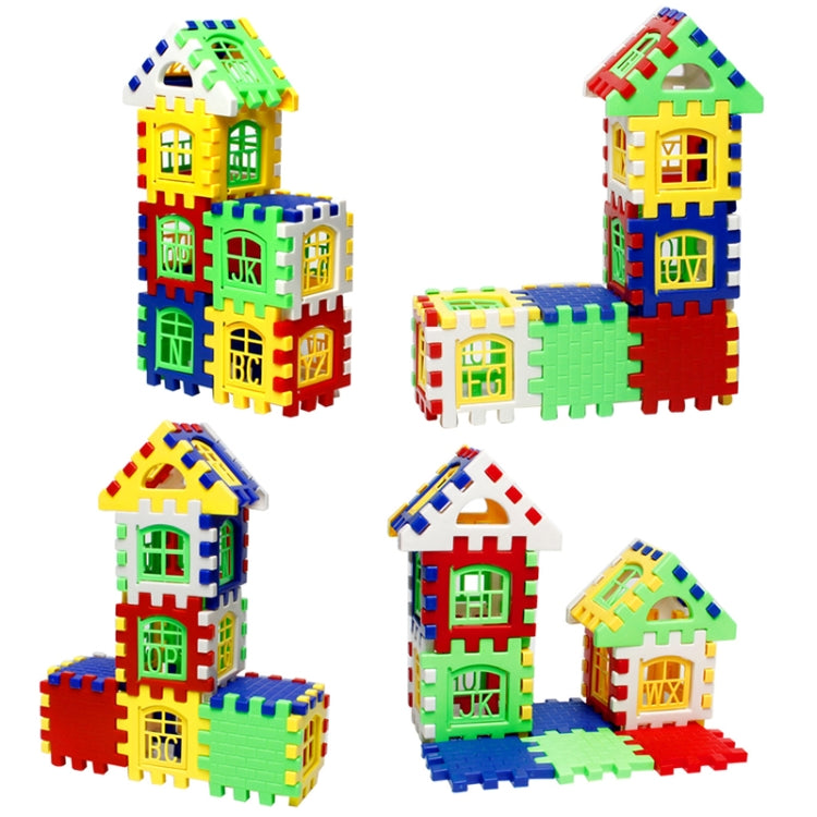 10 set di blocchi di costruzione in plastica educativi per bambini, giocattoli fai da te per la casa (24 pezzi/set), consegna a colori casuale, 10 Sets Blocks