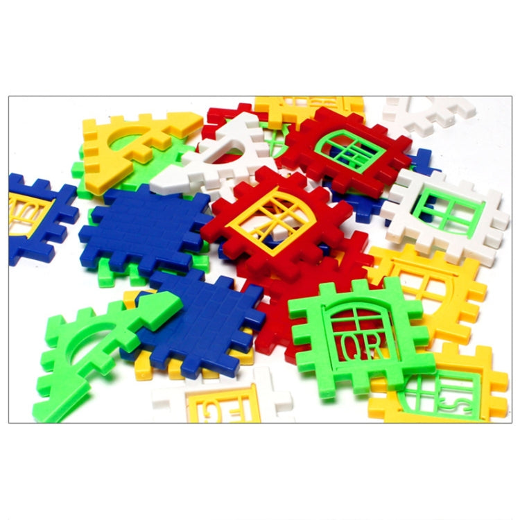 10 set di blocchi di costruzione in plastica educativi per bambini, giocattoli fai da te per la casa (24 pezzi/set), consegna a colori casuale, 10 Sets Blocks