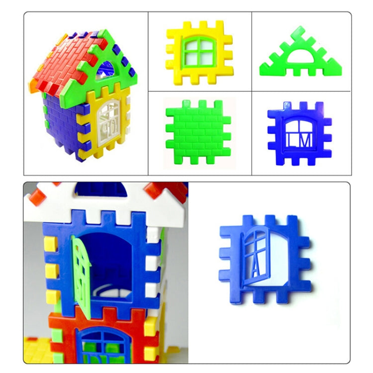 10 set di blocchi di costruzione in plastica educativi per bambini, giocattoli fai da te per la casa (24 pezzi/set), consegna a colori casuale, 10 Sets Blocks