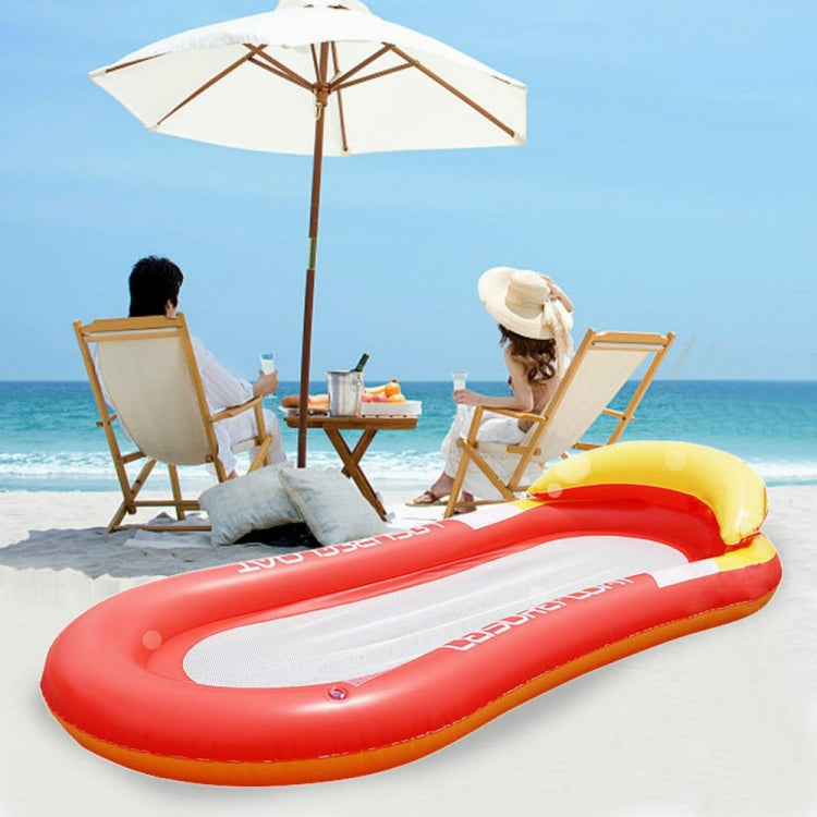 Letto gonfiabile per adulti, poltrona galleggiante RowLounge, giocattolo acquatico, con braccioli, schienale per amaca, dimensioni: 160 x 90 cm, Size: 160 x 90cm(Noble Red), Size: 160 x 90cm(Noble Blue)