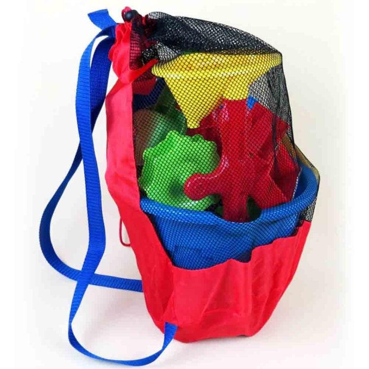 Borsa per riporre i giocattoli da spiaggia per bambini. Zaino per borsa per rete di stoccaggio per attrezzi da sabbia, Backpack