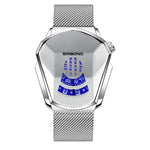 BINBOND Locomotive Concept Watch Orologio da uomo con tecnologia Live Black, Gold Net Belt Full Gold Blue Face, Gold Net Belt Full Gold Gold Face, Black Net Belt Black Steel Blue Face, Black Net Belt Black Steel White Face                              ...