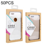 Scatola per imballaggio custodia in pelle per custodia in carta kraft da 50 pezzi, L 5.8-6.7 Inch, S 4.7 Inch