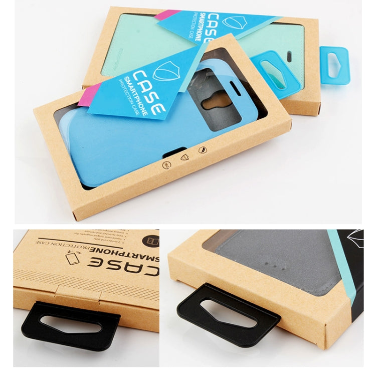 Scatola per imballaggio custodia in pelle per custodia in carta kraft da 50 pezzi, L 5.8-6.7 Inch, S 4.7 Inch