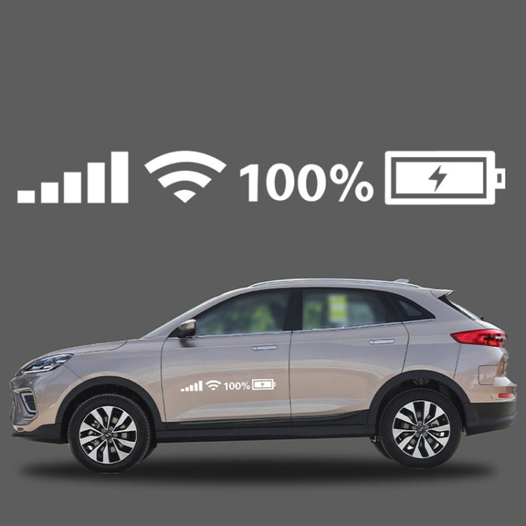 10 adesivi per parabrezza per auto, segnale WiFi, potenza, adesivi per auto, decalcomanie in vinile, L, M, S