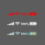 10 adesivi per parabrezza per auto, segnale WiFi, potenza, adesivi per auto, decalcomanie in vinile, L, M, S